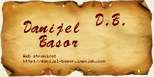 Danijel Basor vizit kartica
